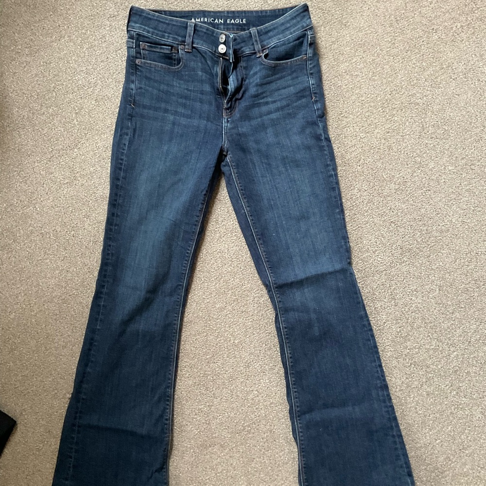 American Eagle Outfitters Dark Blue Flare Jeans